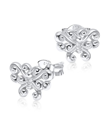 Cuties Butterfly Silver Ear Stud STS-3603